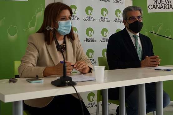 Rueda de prensa de Nueva Canarias/Acfi Press y EFE,